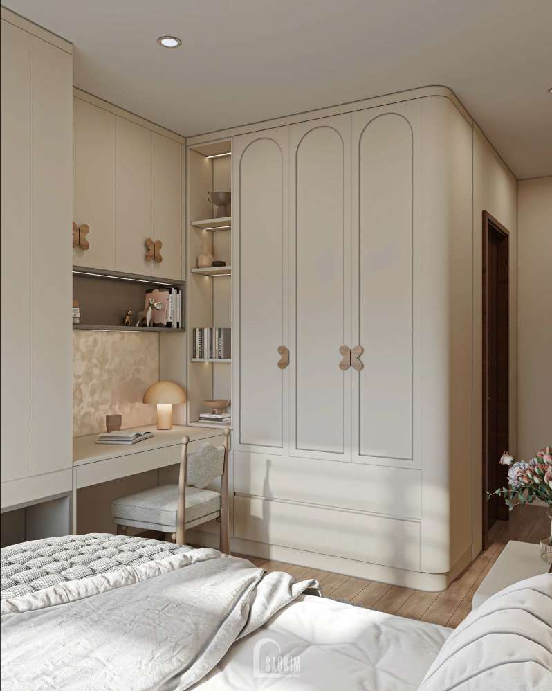 Thiết kế nội thất phòng ngủ Master phong cách Parisian dự án The Prime Thái Nguyên